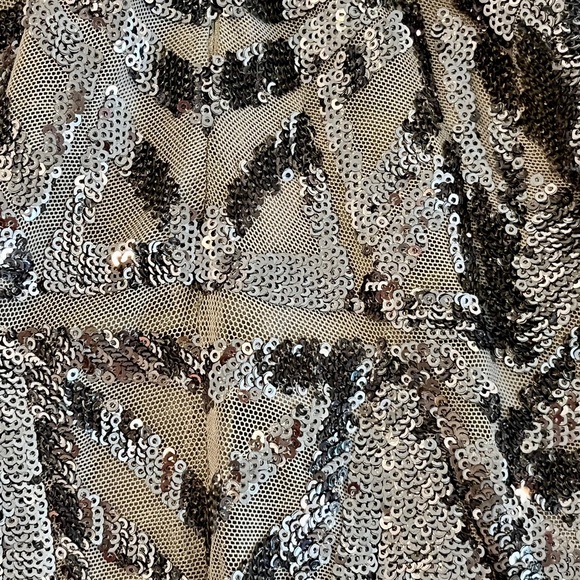 Dress The Population Sequin Body Con Mini Dress Made in USA Size Small - Picture 13 of 16